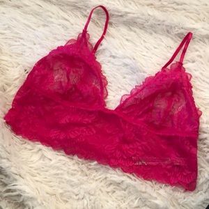 Intimately Free People lace Longline bralette